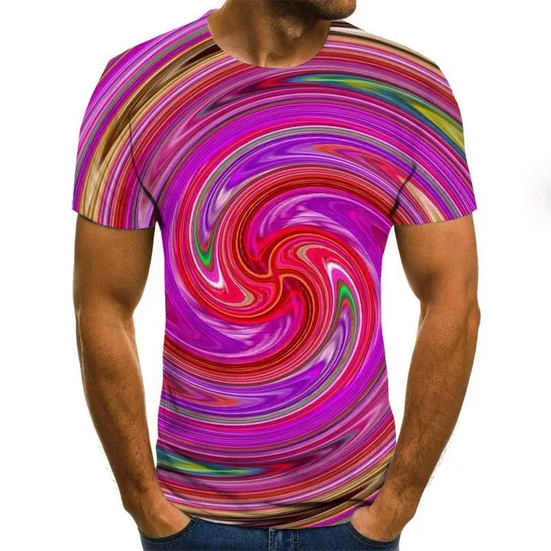 

2020 Color Printing Men 'S T -Shirt Fashion Lion Pattern O -Neck Pullover Men 'S 3d T -Shirt