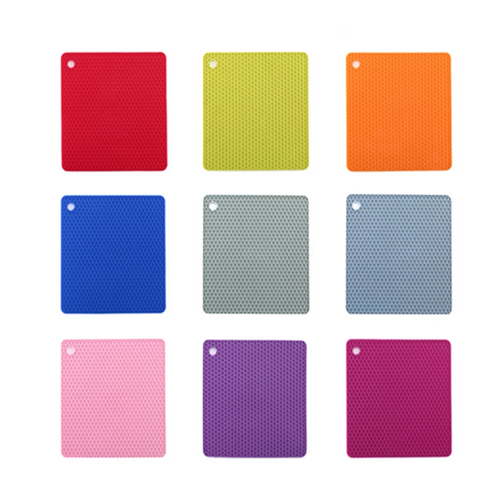 

Waterproof and heat-insulated table mat food grade silicone square placemat
