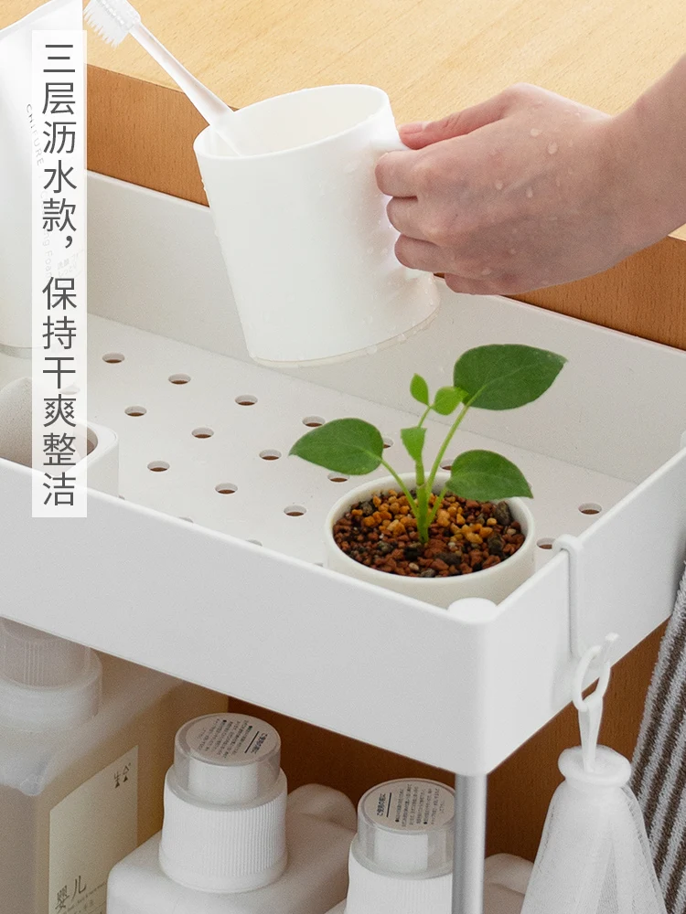 Передвижная полка для хранения четырехъярусная Полка на колесиках спальни кухни