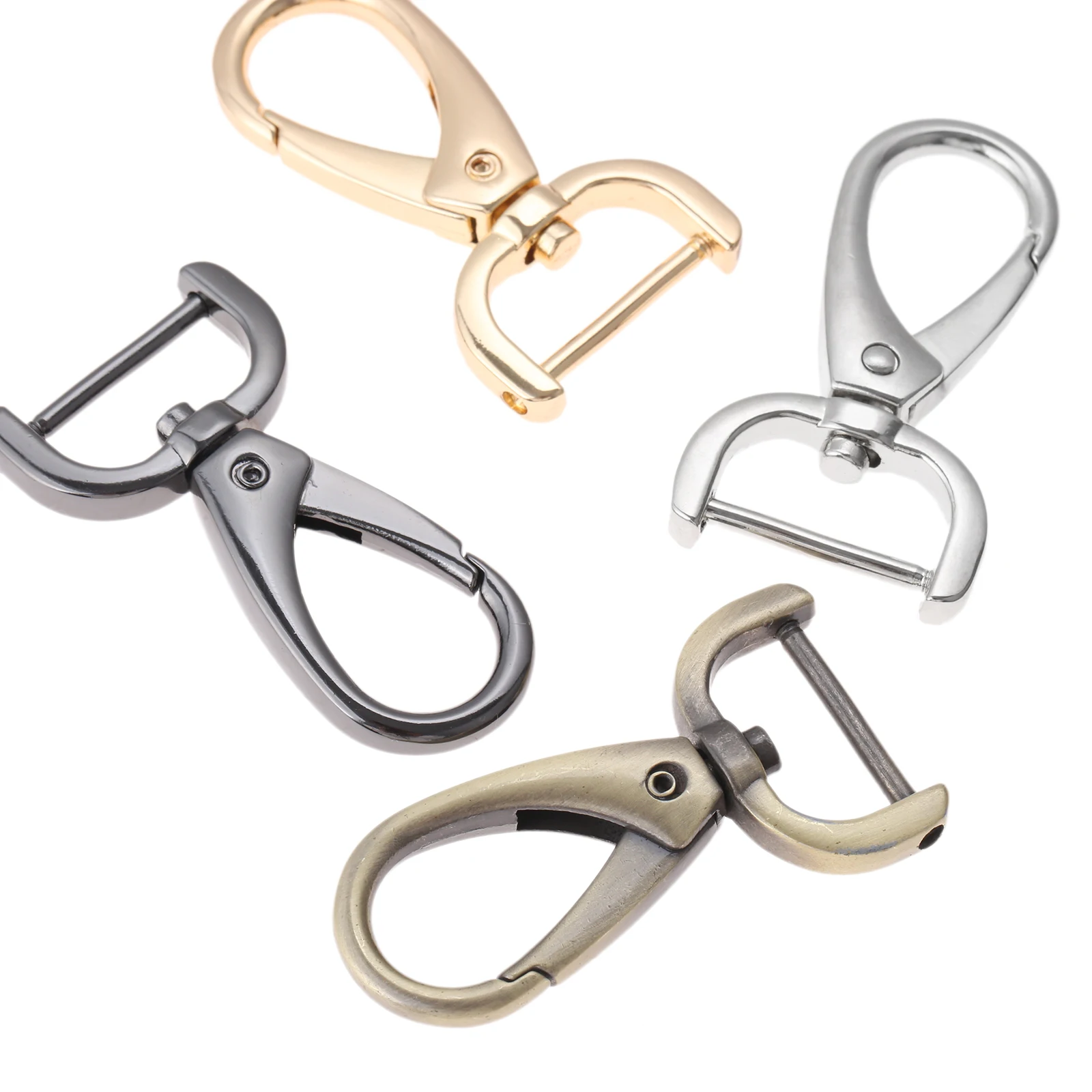 Цинковый сплав сумка Сумка цепи застежки пряжки подвижные винтовые крючки