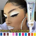 Матовые Неоновые тени для век с высоким пигментом, 12 цветов, легкие в нанесении, желтые, зеленые тени для век, пыльные летние матовые тени для век, крем, Прямая поставка