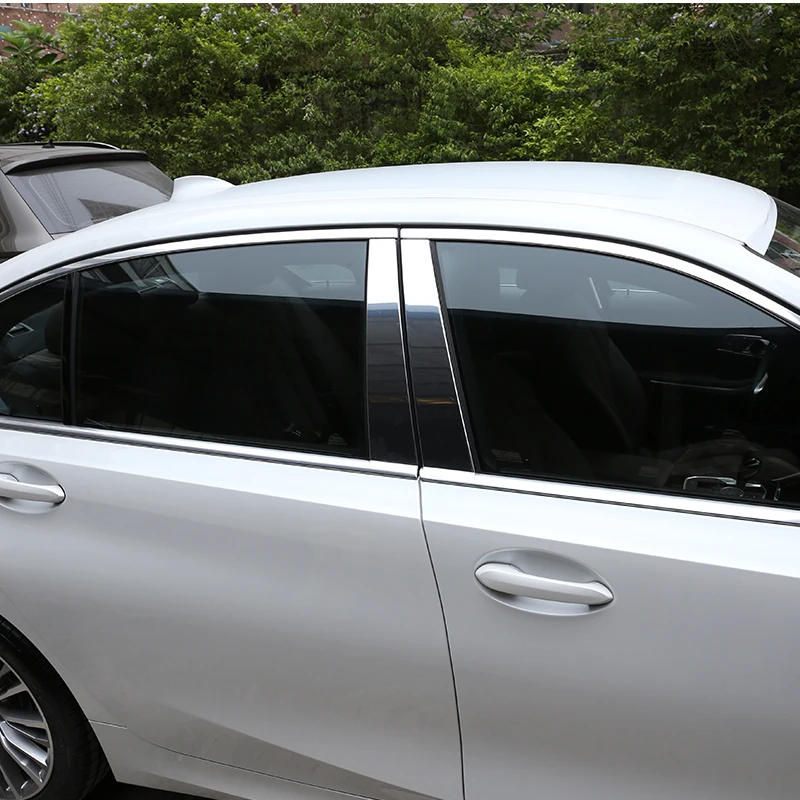Для BMW 3 серии G20 2019 2020 оконная панель из алюминиевого сплава Внешняя колонна