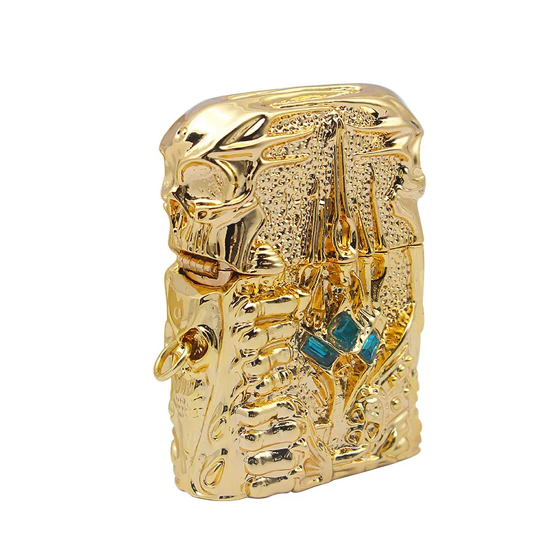 Зажигалка CHIEF в ретро стиле из чистой меди керосиновая World of Warcraft рельефная для