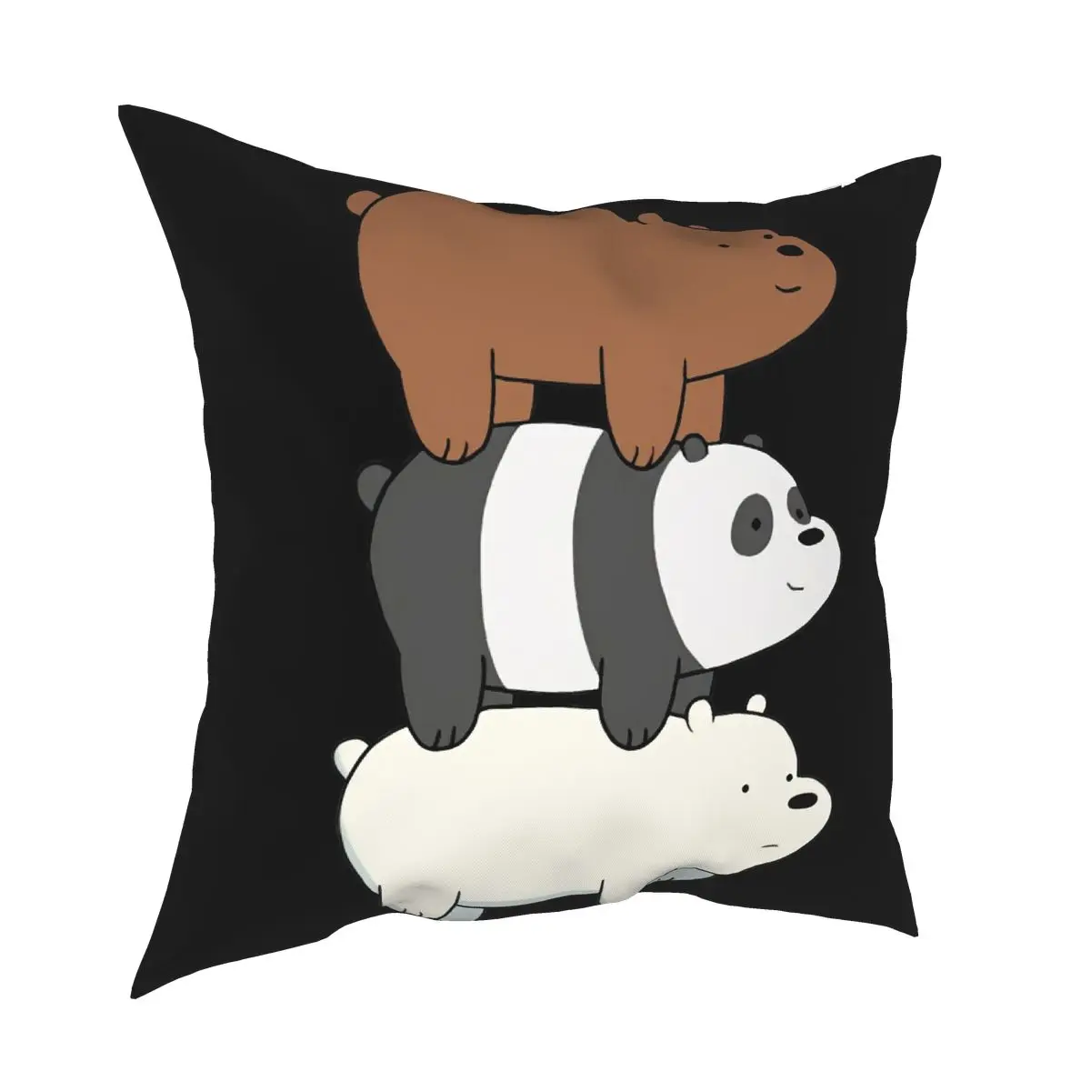 Новое поступление 2018 забавные хлопковые Смешные Женские чехлы с тремя медведями