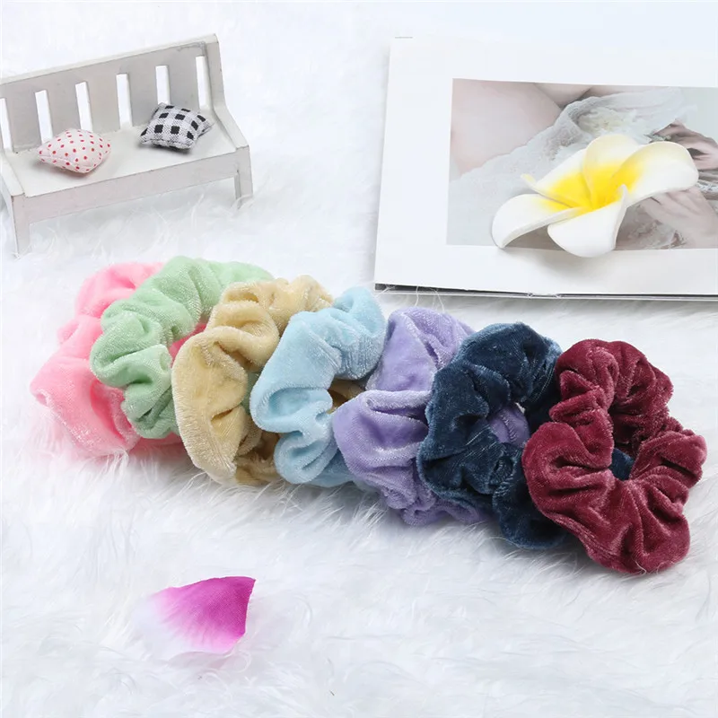 Аксессуары для волос девочек 47 шт. бархатные безопасные резинки женщин или