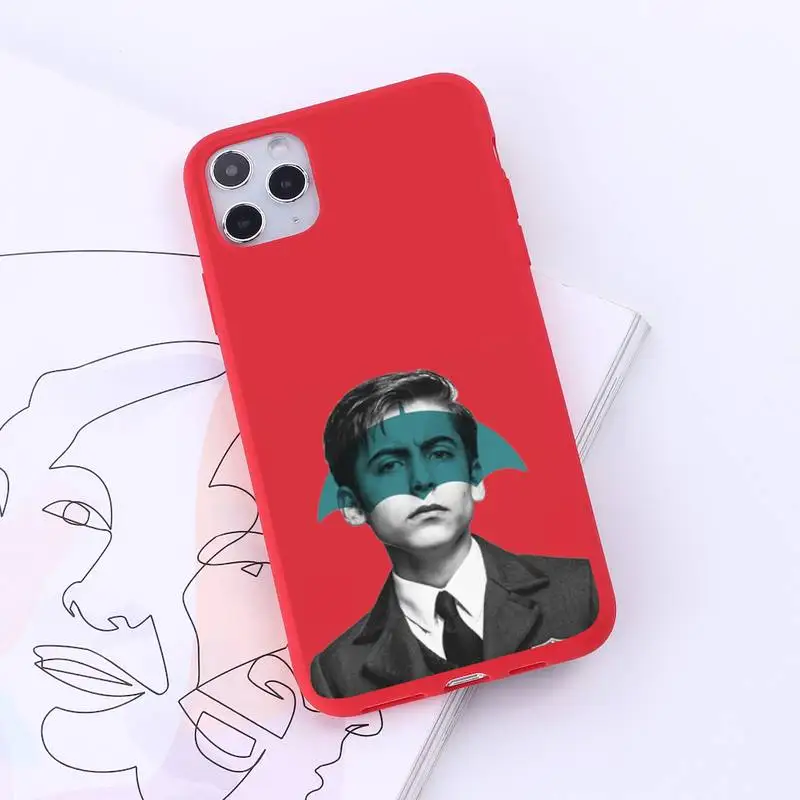 

Umbrella Academy Phone Case Red Candy Color for iPhone 6 7 8 11 12 s mini pro X XS XR MAX Plus