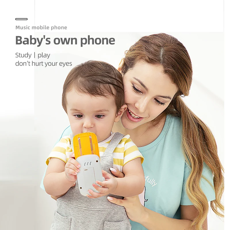 Электронный телефон для детей Детский мобильный обучающие игрушки музыкальные
