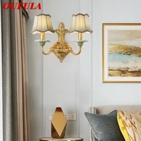 oufula indoor wall light sconces modern brass luxury led fixture decorative for home bedroom living room dining room