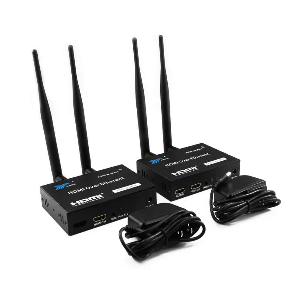 HDMI беспроводной удлинитель, 200 м беспроводной WiFi приемник передатчика HDMI 2,4 ГГц/5G 1080P с ИК-пультом дистанционного HDMI удлинитель для DVR, DVD