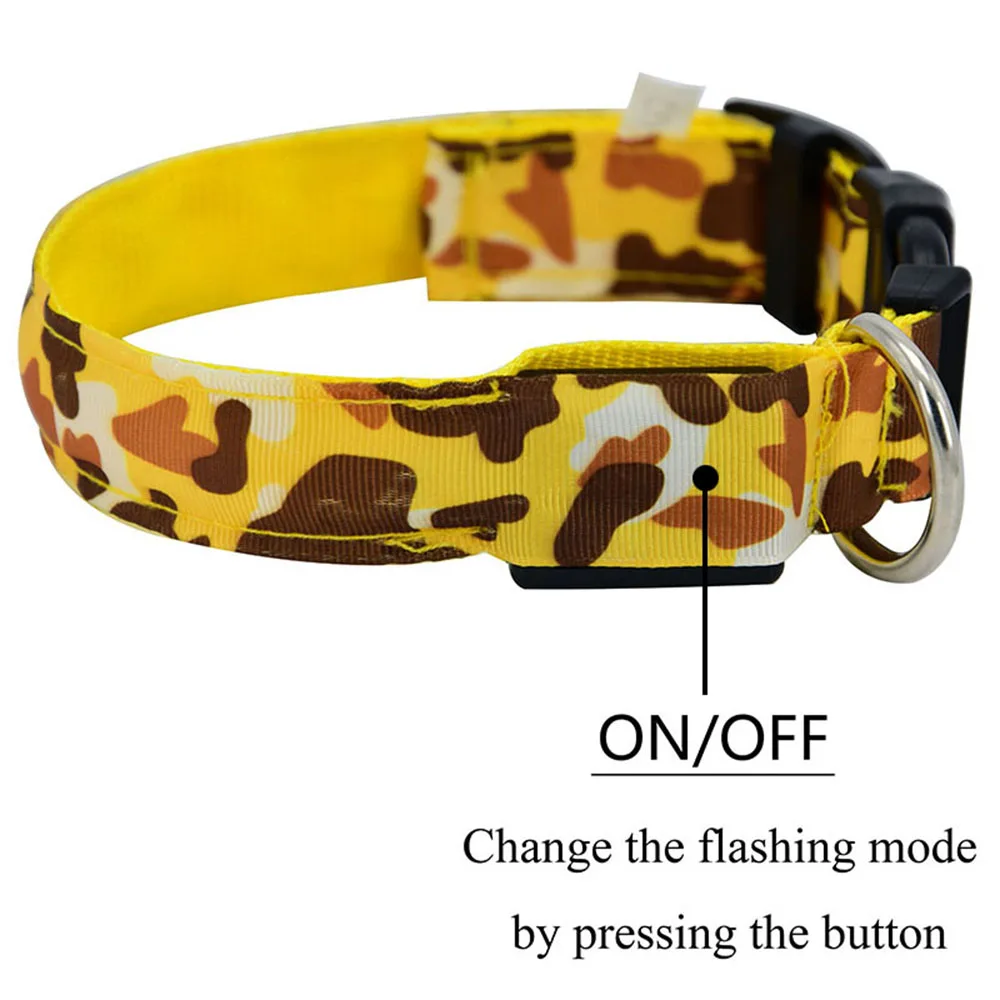 Светодиодный ошейник для собак светящиеся товары домашних животных стильное