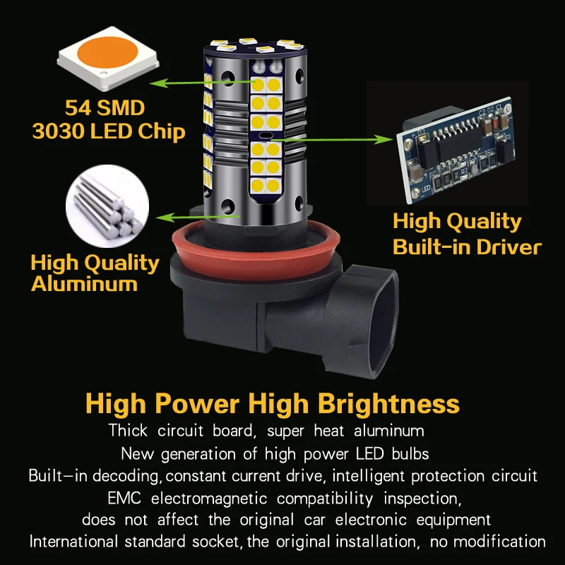 Светодиодные противотуманные фары 2 шт. лампа Canbus H11 H8 для Infiniti FX35 FX37 FX50 M35 M37 M56 QX50
