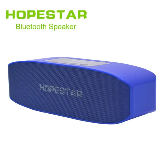 Blue without box HOPESTAR H11 Bluetooth Колонка HiFi беспроводная звуковая панель с двумя басами стерео Поддержка USB TF AUX FM с зарядным устройством для телефона - Цвет: Blue without box