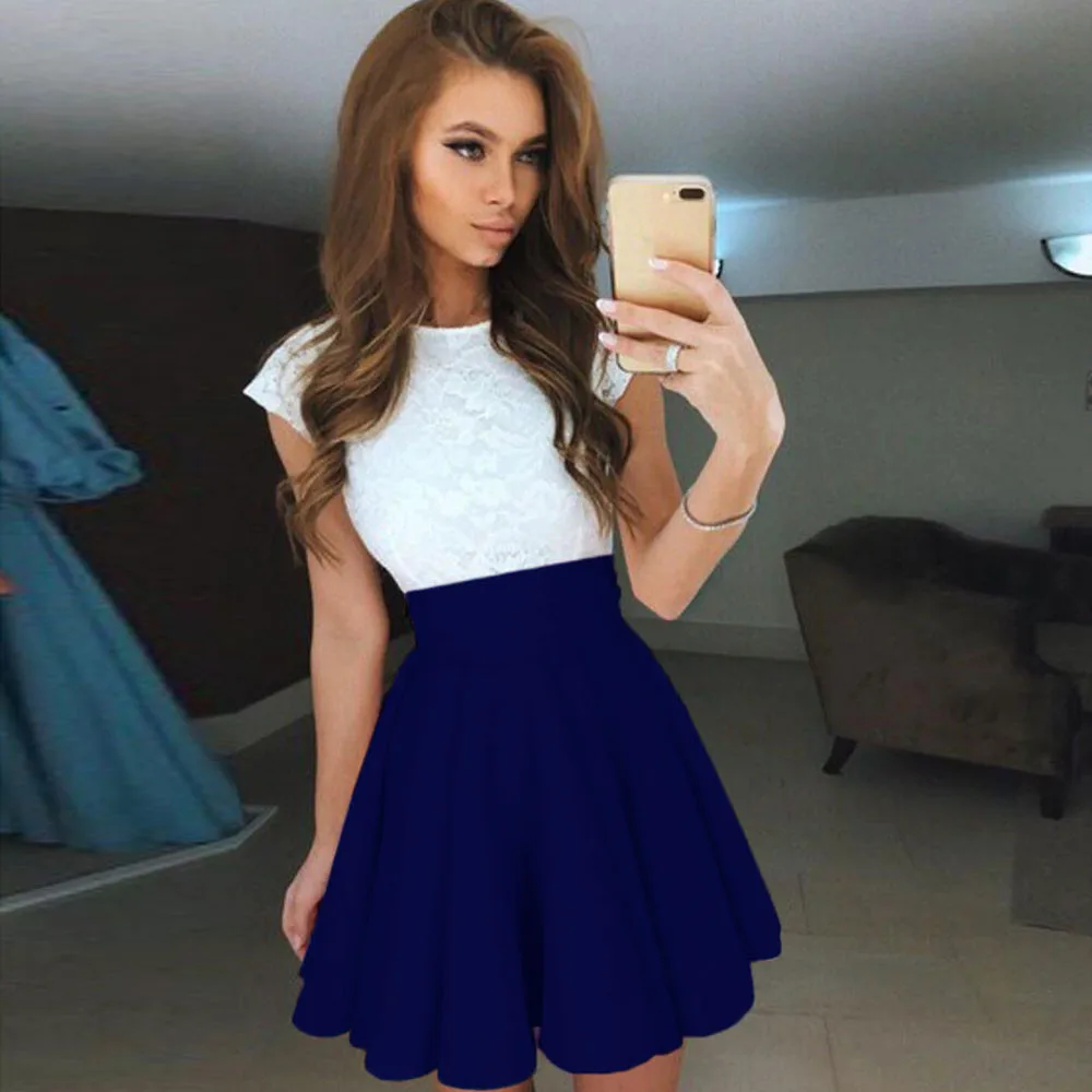 Женская Пышная юбка повседневная однотонная вечерняя с поясом большие размеры 40