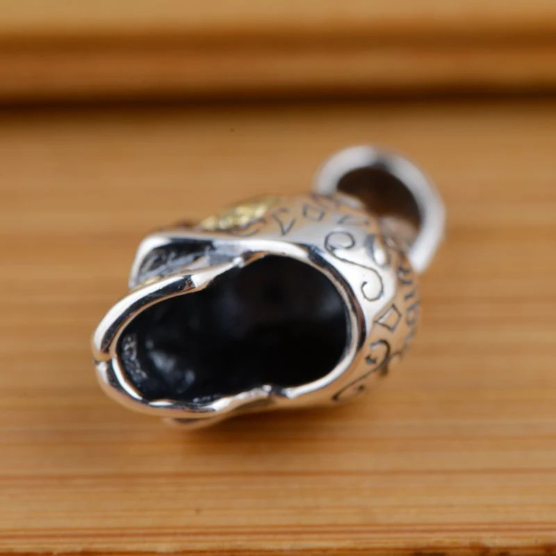 Стерлинговое Серебро 925 пробы череп тайская серебряная подвеска в античном стиле