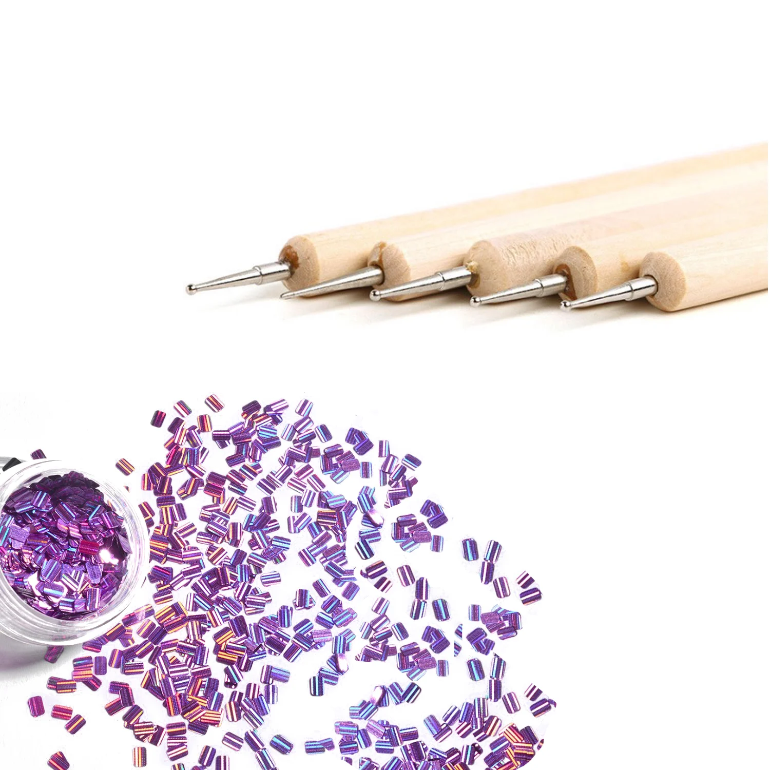 72 шт. инструменты для ногтей кисть Полировка карандаши рисования с украшением в