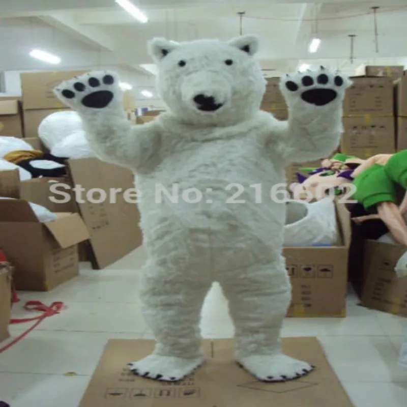 Костюм полярного медведя костюм нарядное платье Пушистый Вечерние игры Фурсьют
