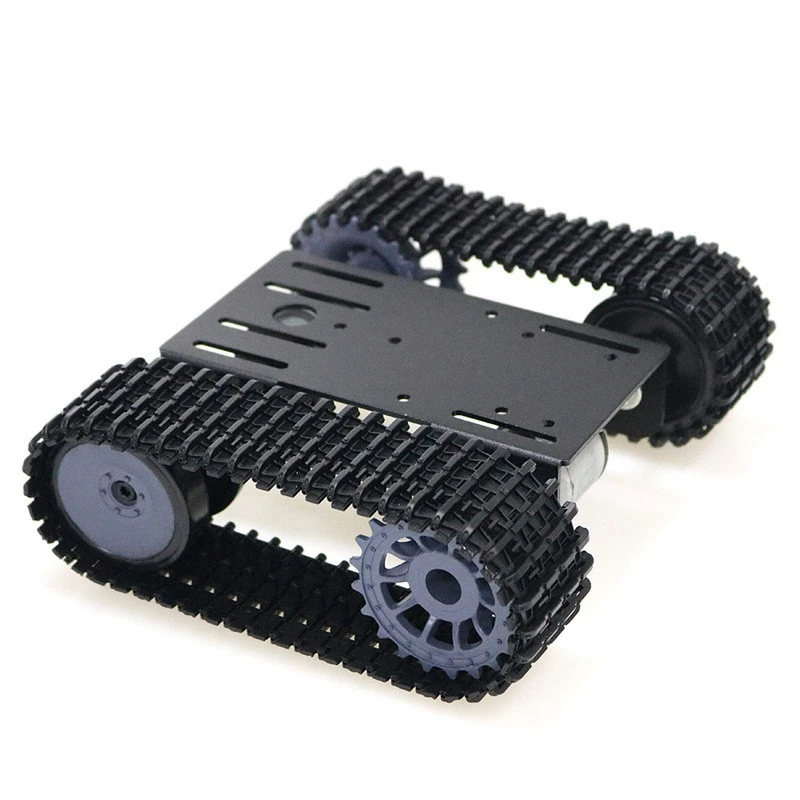 

Smart Tank Car Chassis Tracked Caterpillar Crawler Robot Platform with Dual DC 12V Motor for DIY for Arduino T101-P/TP101