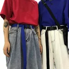 Ремень брезентовый, регулируемый, с пластиковой пряжкой, унисекс