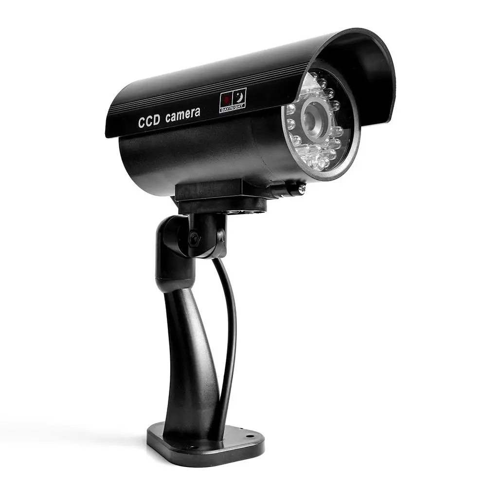 

Fake Dummy Camera Security CCTV Outdoor Waterproof Emulational Decoy IR LED Flashing Red LED Dummy Video Surveillance Camera