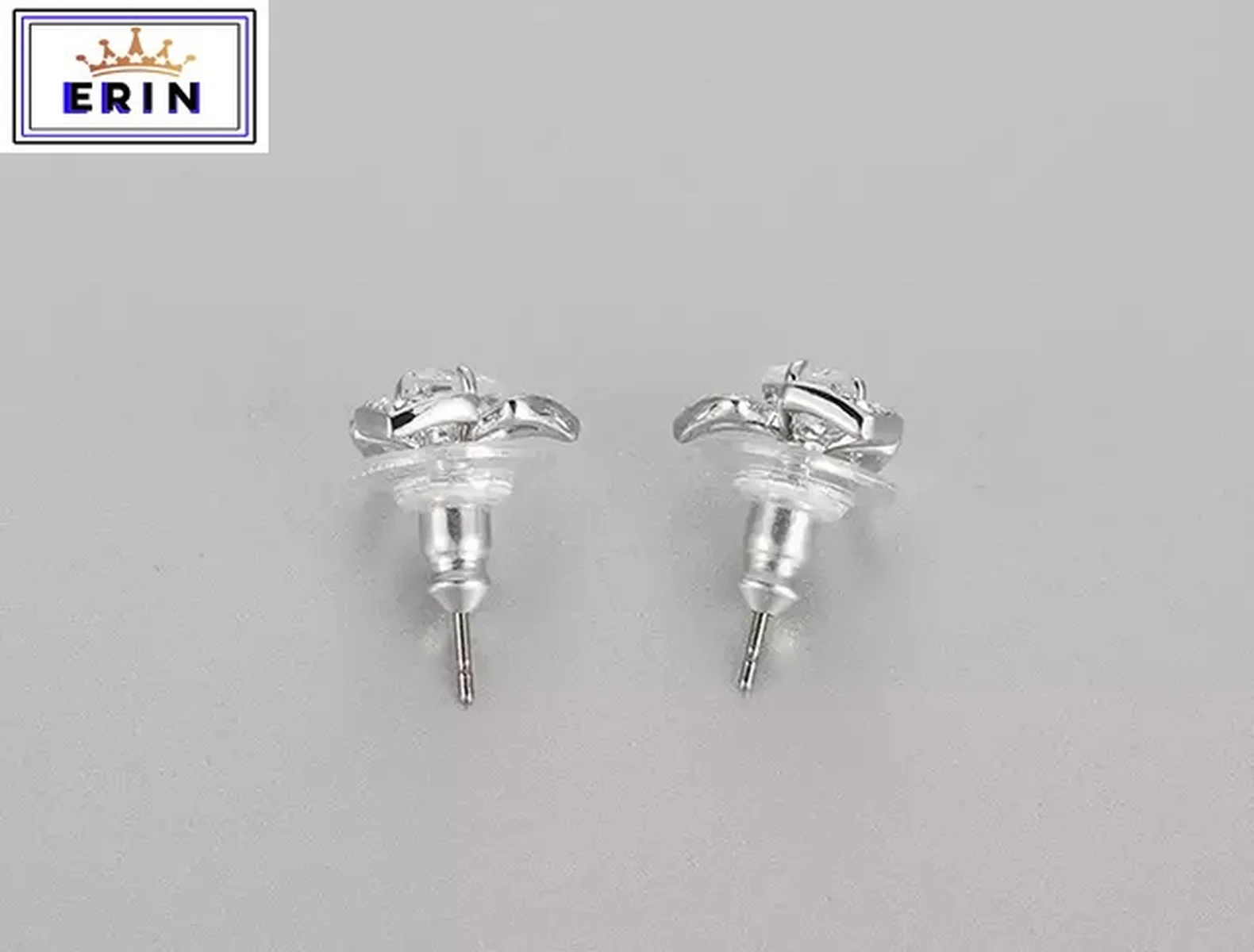 

ERIN High quality SWA, simple temperament, triangle hollow women's Earrings