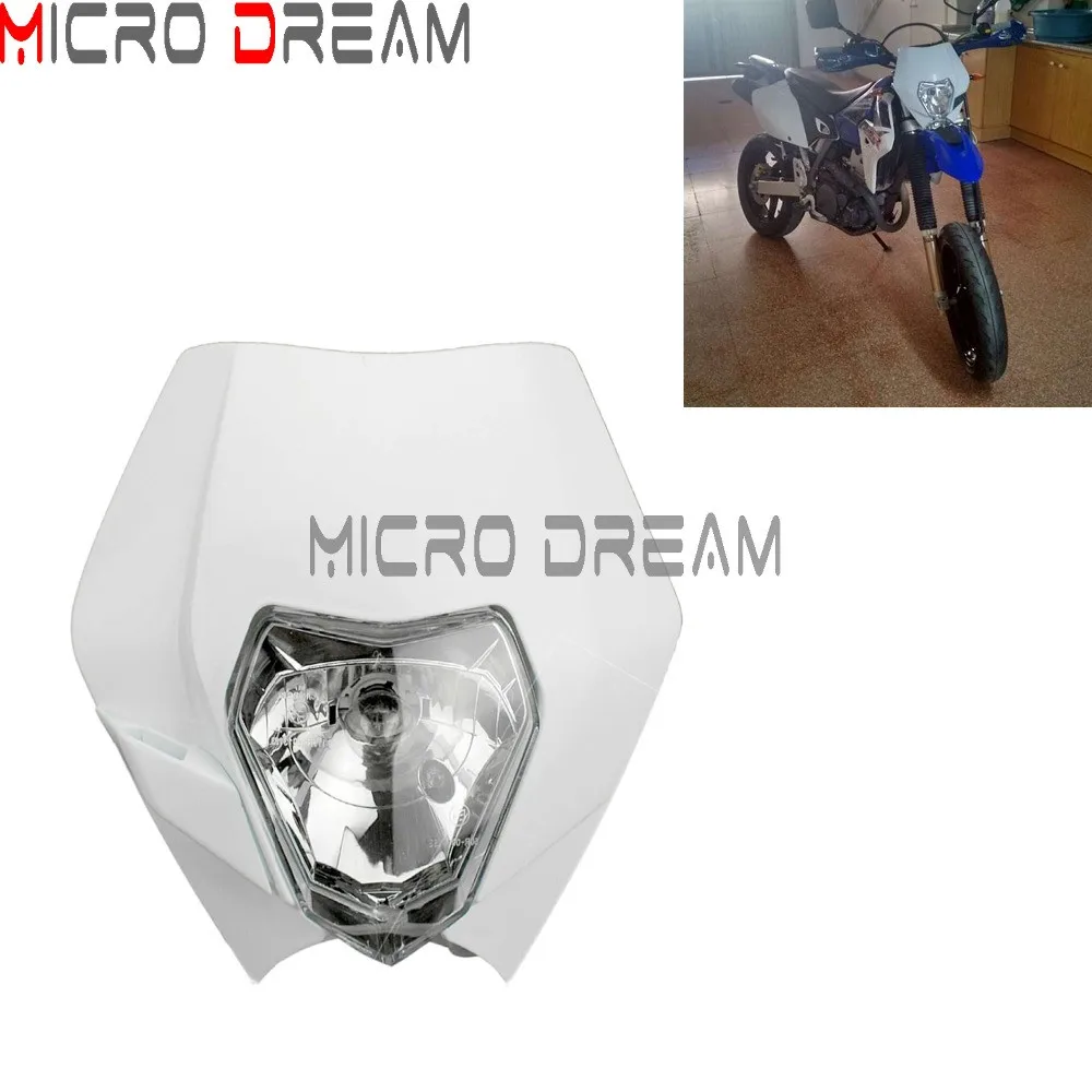 Универсальная фара для внедорожника белый обтекатель мотоцикла эндуро