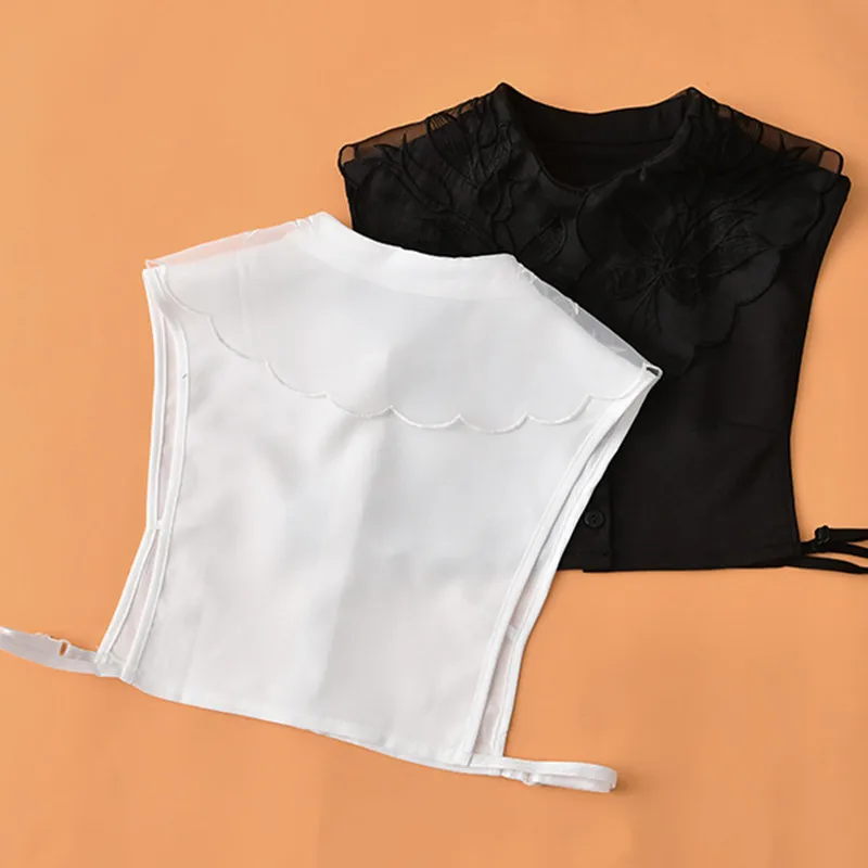 Женская шифоновая рубашка с воротником стойкой без рукавов|Рубашки| |