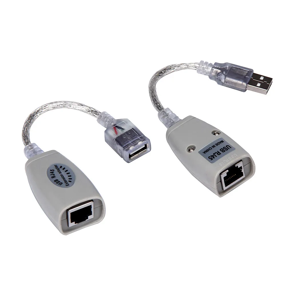 Удлинительный USB адаптер до 150 футов с использованием кабеля CAT5 RJ45 LAN совместимого