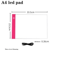 5d diamond painting led light pad a4 size tablet eye protection easier for embroidery tools accessories three level dimmable