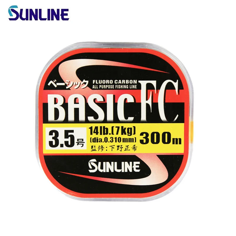 Оригинальные SUNLINE основные FC 225 м 300 прозрачные лески из углеродного волокна для