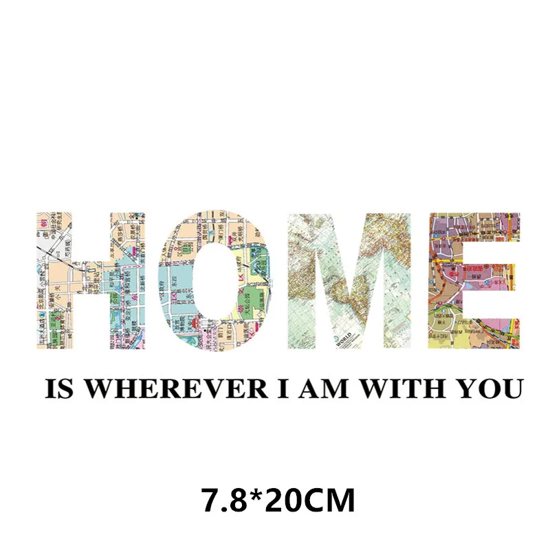 

Patch DIY Patches Iron Ons HOME Letter Map Stickers for Clothes Heat Tranfer Clothing Accessories Fashion Pattern Free Shipping