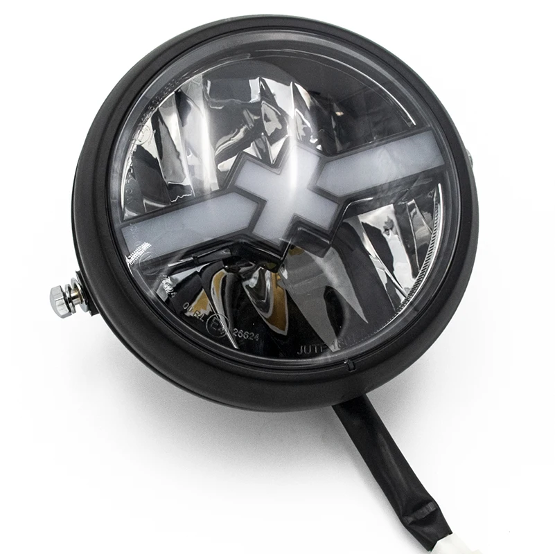 6 дюймов Универсальный мотоцикл модификация фары X тип светодиодный фар очень