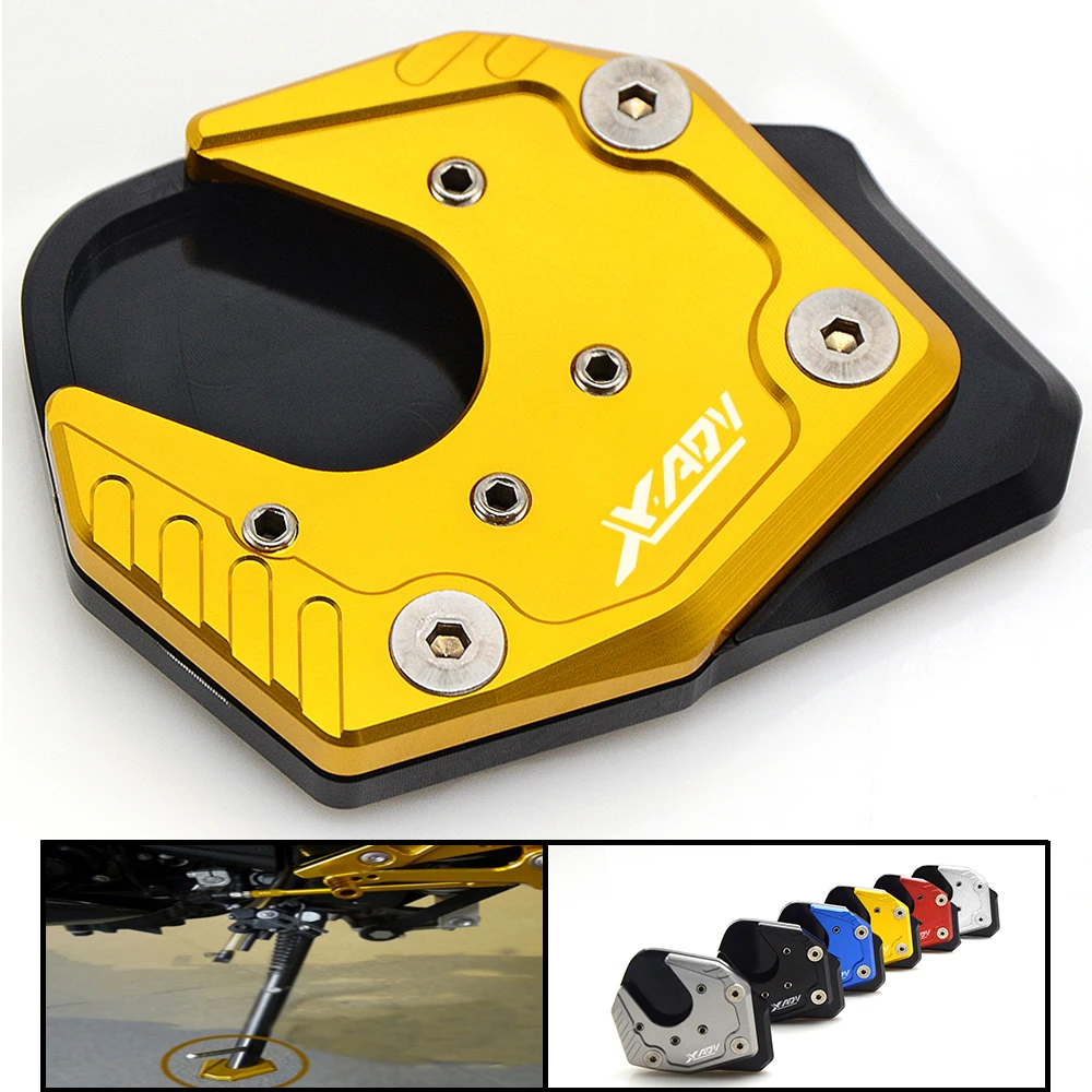 

CNC Aluminum Motorcycle Side Stand Enlarger Plate Kickstand Enlarge Foot shelf FOR Honda X-ADV XADV 2017 2018 NC750X NC750S 2019