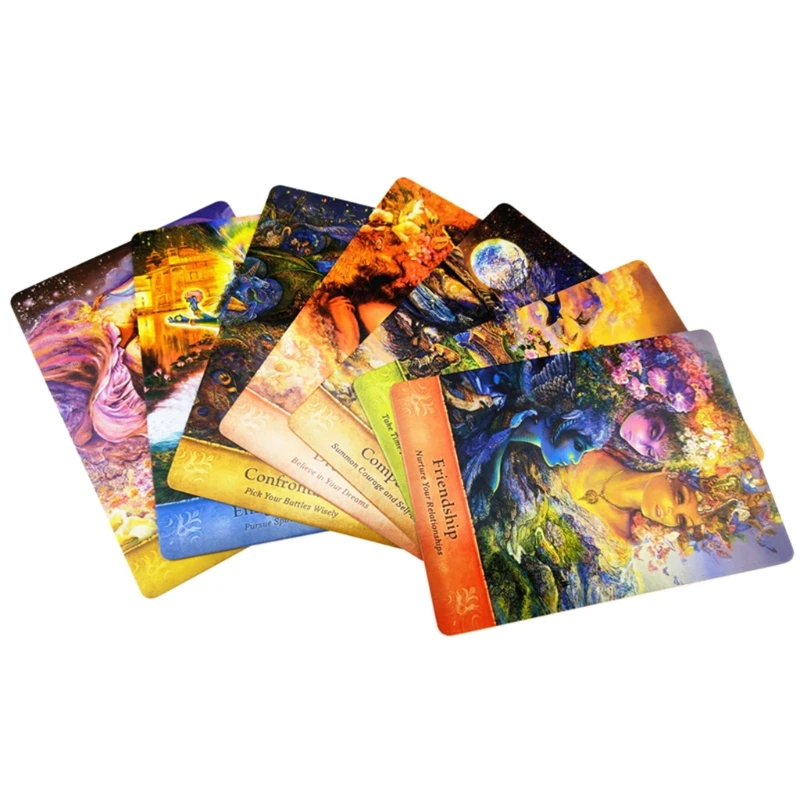 

46 Cards Deck Mystical Wisdom Tarot Family Party Board Game Full English Oracle Card Divination Fate Cards