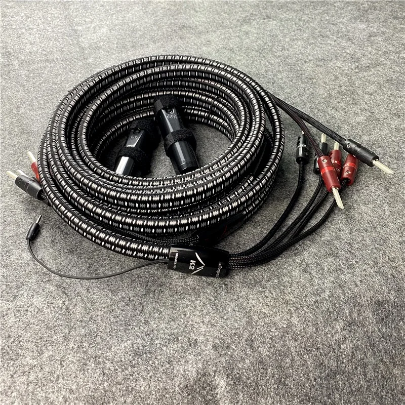 HiFi аудио K2 динамик кабель 72 в DBS поверхность серебристый двухпроводной провод