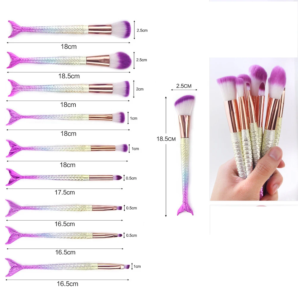 

1/10/11Pcs Makeup Brushes Set For Eyeshadow Concealer Lip Eye Foundation Powder Blusher Face Make Up Brush Cosmetics Beauty Tool