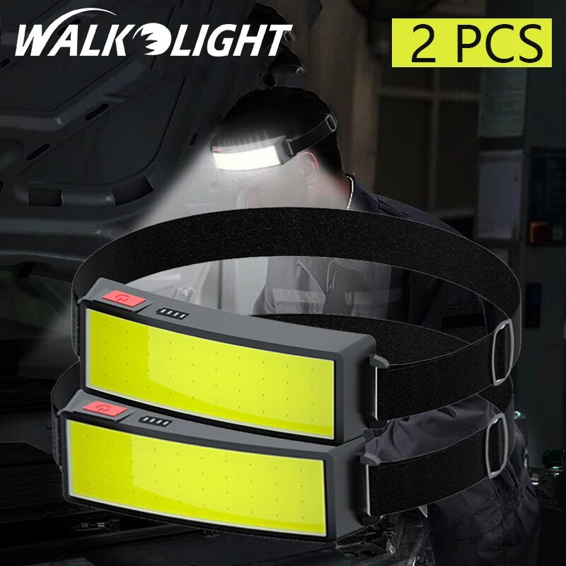 

Светодиодный головной фонарь с COB матрицей, супермощный фонарь со встроенным аккумулятором и зарядкой по USB, 5 режимов освещения, рабочий све...