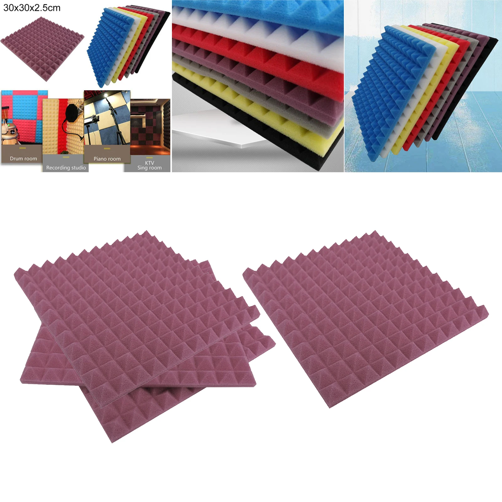 4 упаковки 11 8x11 8x1 дюйм акустическая пена черная панельная плитка настенная