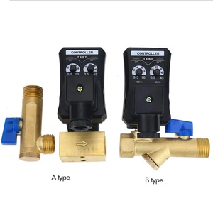 Автоматический таймер DN15, дренажный клапан G12 дюйма, 220 В переменного тока, 110 В постоянного тока, 24 В постоянного тока, 12 В