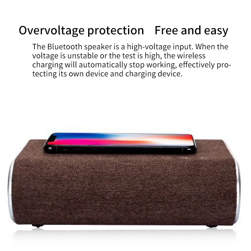 Bluetooth динамик сабвуфер Беспроводное зарядное устройство 3 в 1 для Xiaomi быстрое зарядное устройство для Iphone 11 Функция касания экрана power Bank