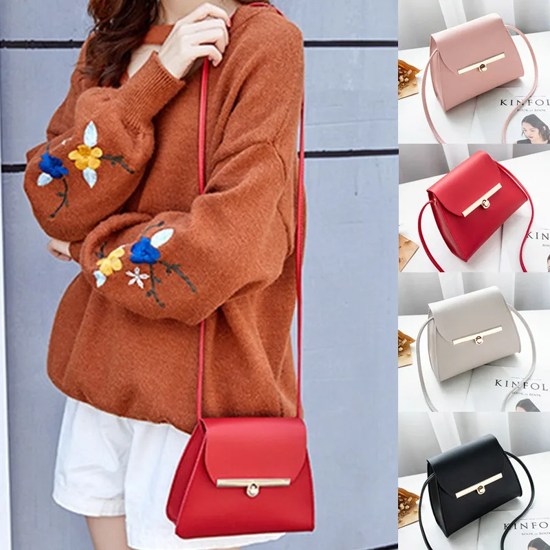 

New Ladies Handbag PU Leather Personality Small Square Bag Fashion Single Shoulder Diagonal Handbag Women's Bag