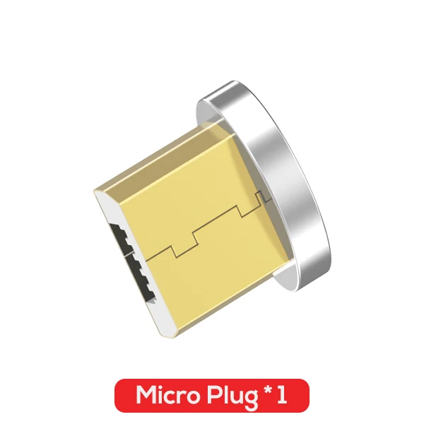 Micro Plug No Cable Micro usb type C нейлоновый Плетеный светодиодный магнитный usb-кабель для samsung Xiaomi huawei Mini кабель USB C для IPhone X XS Max - Цвет: Micro Plug No Cable