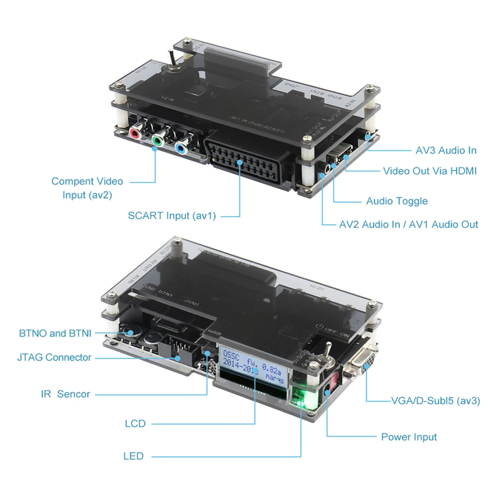 Преобразователь сканирования Bitfunx OSSC с открытым исходным кодом набор