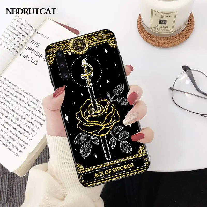 Чехол для телефона PENGHUWAN Death Tarot черный мягкий чехол Samsung Note 3 4 5 7 8 9 10 pro M10 20 30 |