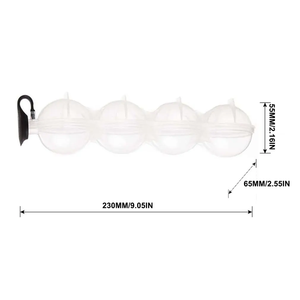

4PPCavity Ice Cube Maker transparent Flexible Silicone Whiskey Cocktail DIY Round Ice Ball Ice Grid Party Gift Bar Kitchen Tools