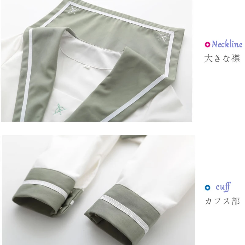 Японская униформа Черные милые матросские топы плиссированная юбка полный