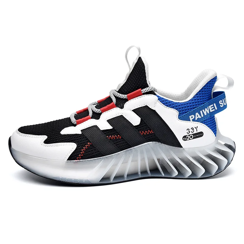 

Etienne Jr Men Spring Blade Sneakers Large Size Night Light Running Shoes All-Match Thick-Soled Shock Absorption Mesh Gym Shoes