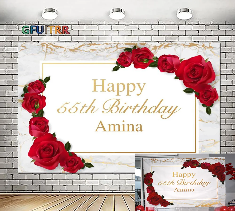 GFUITRR пользовательские мраморные красные розы фотографии фоны для взрослых День