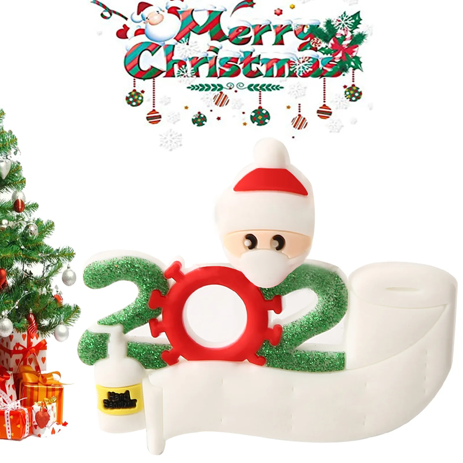 

Personalized Name Christmas The Best Christmas Gift Lovely Santa Claus Decoration Baby Companion Home Accessories Bag And Mask
