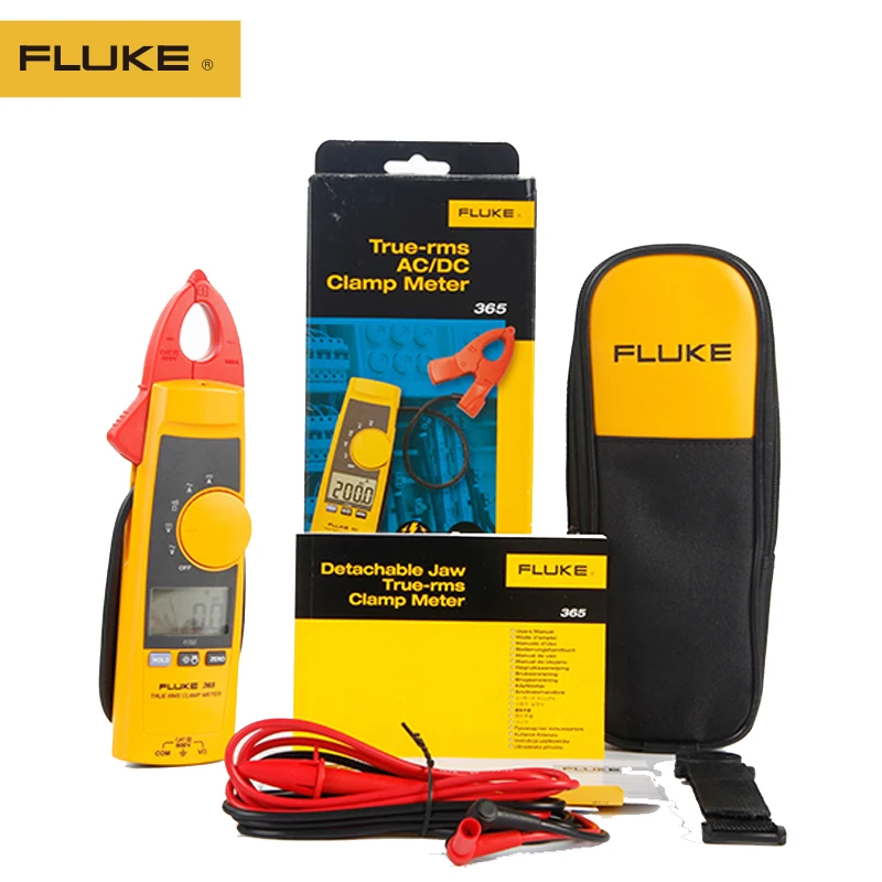 100% оригинал Fluke 365 Раздельный истинный Rms токоизмерительный зажим переменного и