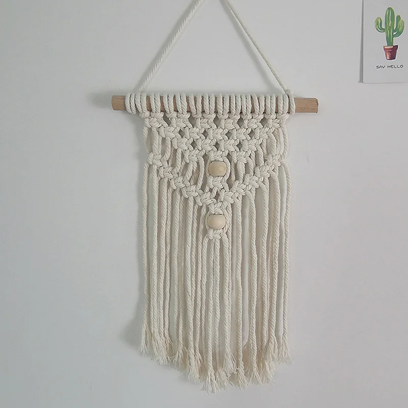 Самодельный хлопковый маленький гобелен ручной работы в скандинавском стиле